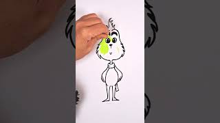 How to Draw The Grinch in 2024 | Easy for Kids and Toddlers Step By Step