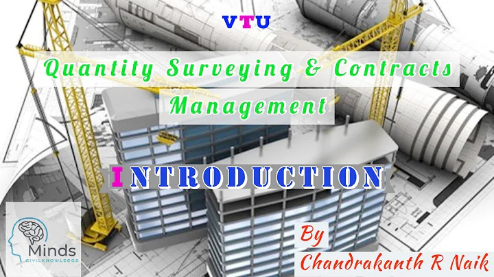 Quantity Surveying &  Contracts Management, #Intro...