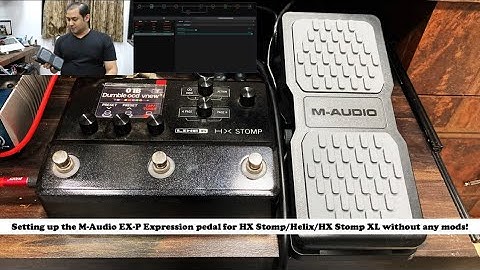 M Audio EX P Pedal for HX Stomp and Helix Setup and Quick Review