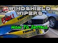 Windshield Wiper Blades - How To Install - VOLKSWAGEN PASSAT #volkswagen