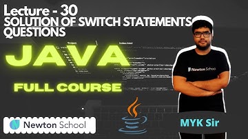#30 || Solution of Questions based on Switch Statements by Myk Sir