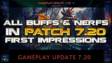 Dota 2: Full Patch Notes from 7.20 Full First Impressions | Pro Dota 2 Guides