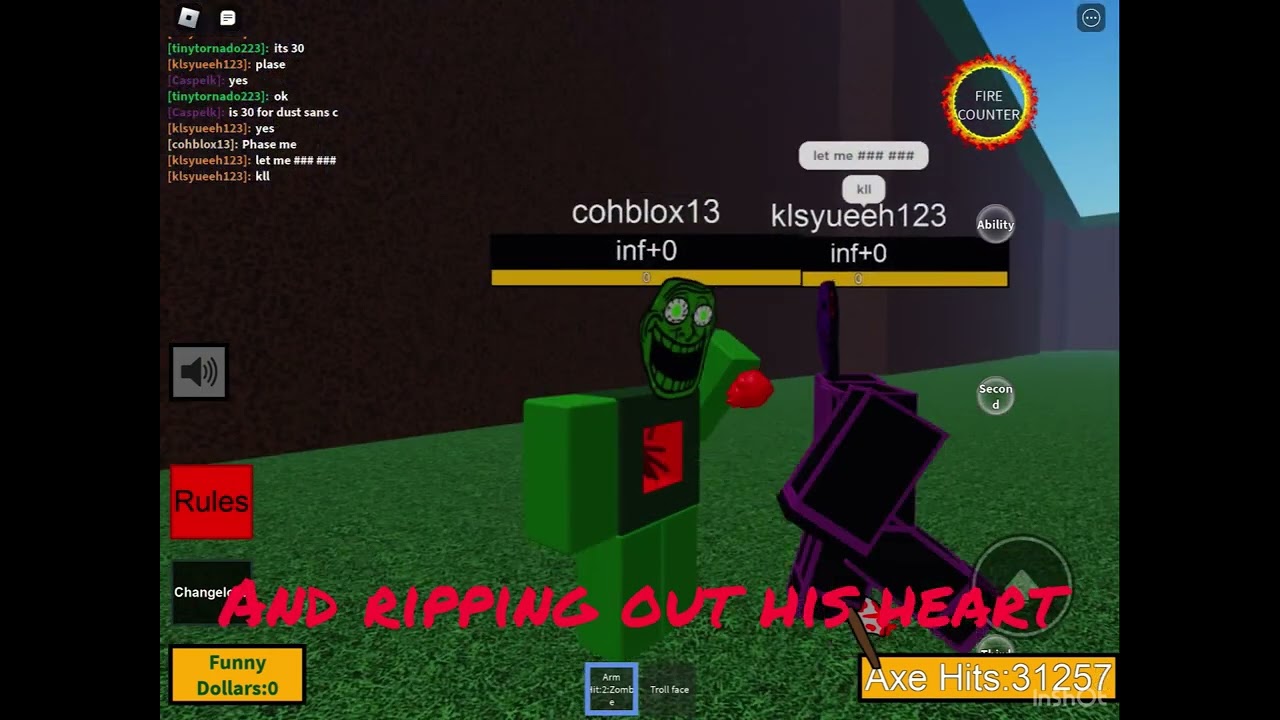 Cyborg:zombie showcase (trollge battles)