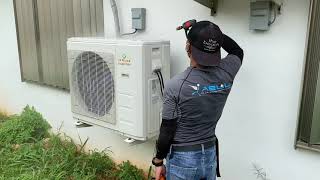 Cleaning the wall-mounted air conditioner in Guam