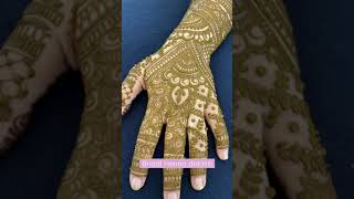 Bridal Henna Mehndi close up details