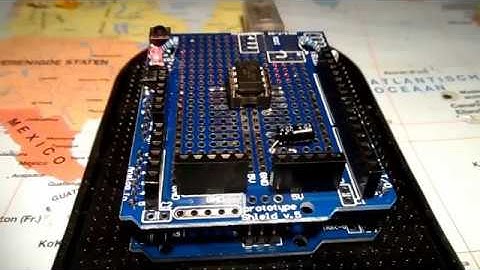 Attiny85 ISP Programmer Shield for Arduino Uno (selfmade)