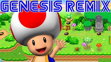 New Super Mario Bros. - World 1 (The Mushroom Plains) (Sega Genesis Remix)