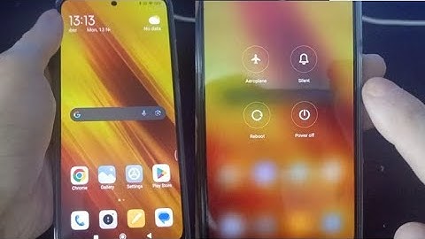 How to reboot poco X3 without power button