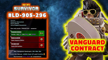 VANGUARD CONTRACT AZURE WEALD #LD-905-296 | GUNNER | DEEP ROCK GALACTIC SURVIVOR 1.0 |No Commentary