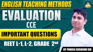 Evaluation (CCE) Latest Questions | Top Mcq | Methods of Evaluation By Pawan goswami