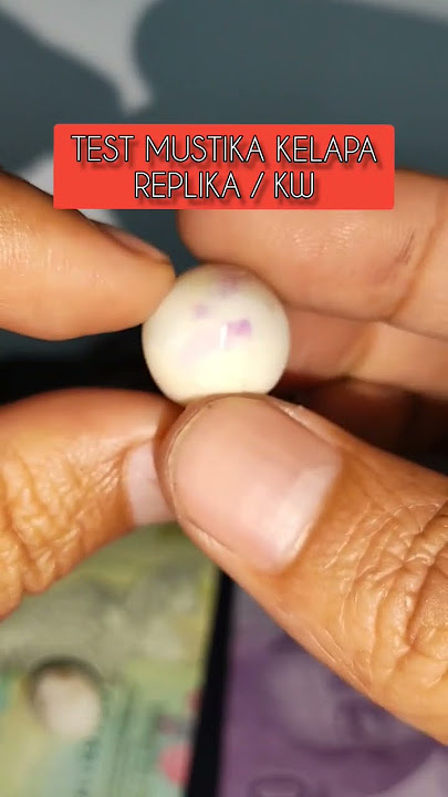 Test Mustika Kelapa Replika /KW #bacan #mustikakelapa #batutidar #antik #permata