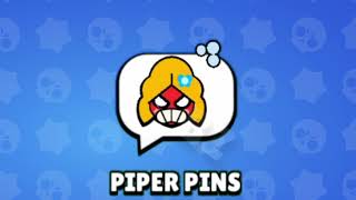 Piper Animated Pins In Brawl Stars