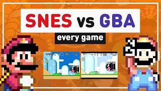 SNES vs. GBA: Graphics Comparison of All 48 SNES GBA Ports