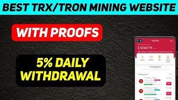 Best Tron/USDT Cloud Mining Website | USDT Mining | TRX Mining Site | TronMining | How To Get TRX