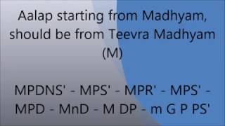 Kedar (राग केदार) Aalap and Taan Tutorial