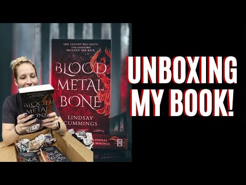 Unboxing my book! ARCs of Blood Metal Bone!