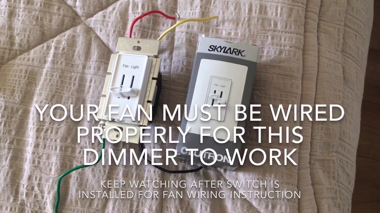 lutron fan control and dimmer