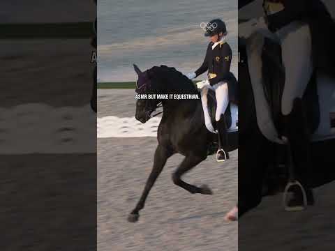 Press that volume button. 🐎 #Olympics #Equestrian