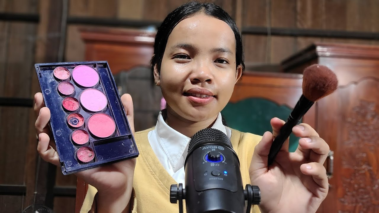 ASMR DOING YOUR MAKEUP ROLEPLAY ON CAMERA 📷 - YouTube