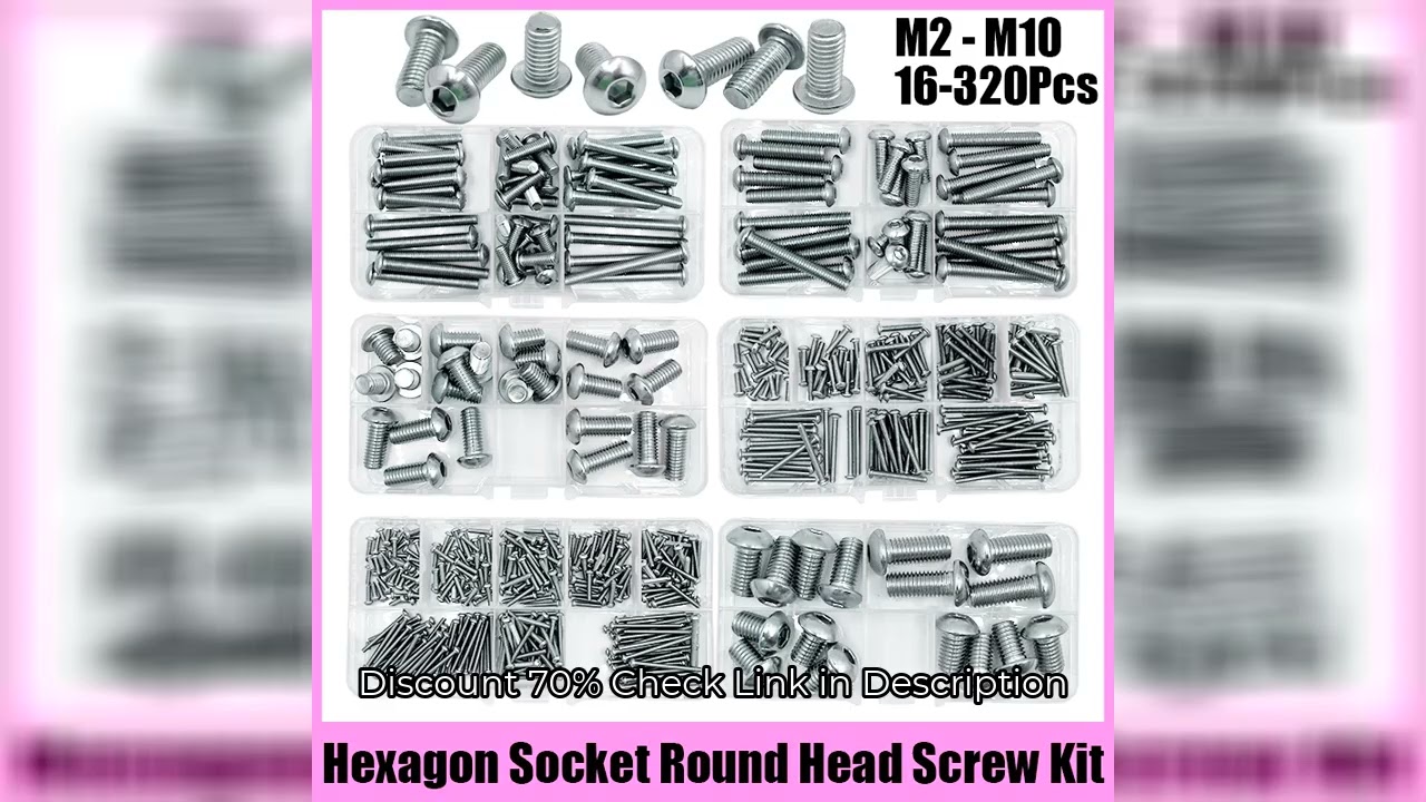 M2 M2.5 M3 M4 M5 M6 M8 M10 Hex Socket Screw A2-70 304 Stainless Steel Hexagon Button Cap Head Metric