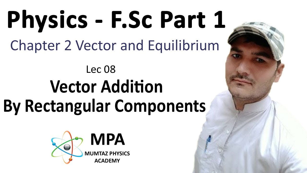 FSc Physics Part 1 Ch 2 - Lec 08 Vector Addition By Rectangular ...
