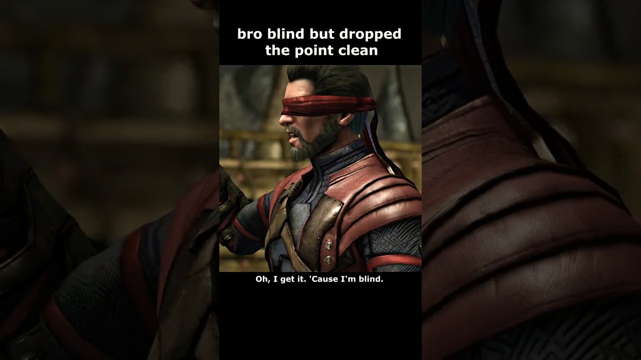 Kenshi makes a perfect blind joke 🤣
