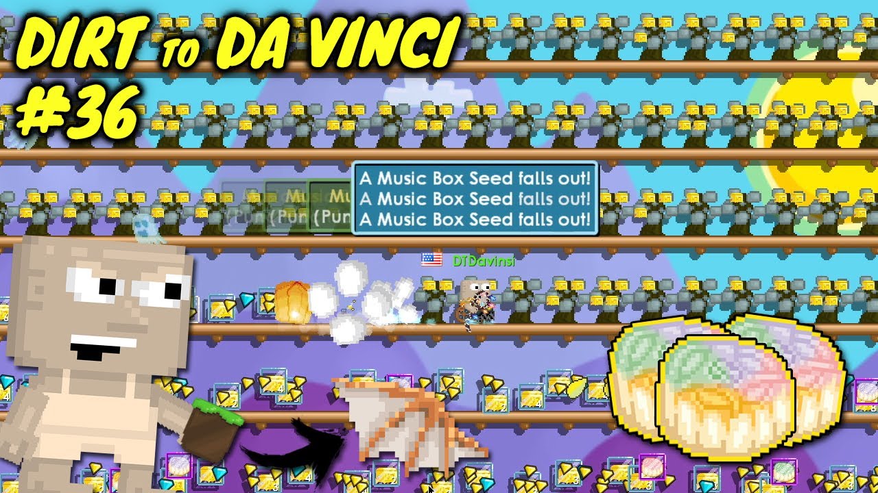 HARVESTING 5846 MUSIC BOX TREE ON HARVEST FEST!! | Dirt to Da Vinci Wings #36 | Growtopia