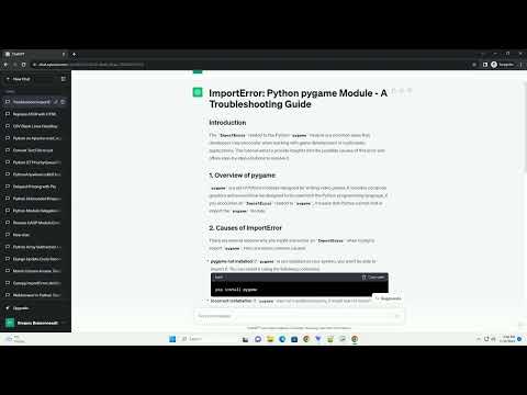 ImportError Python pygame