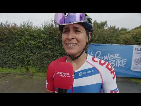 Arlenis Sierra - Interview at the start - Women's Glasgow UCI World Championships 2023