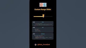 Custom Range Slider  #css #cssanimation #frontendcourse #programmer #coding #codingskills