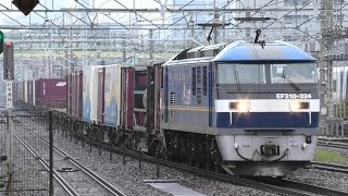 EF210-324+コキ 1054レ 熱田駅通過