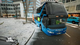 Double Decker Bus Driving in Snow | Fernbus Coach Simulator - Bus Simulator Gameplay screenshot 5