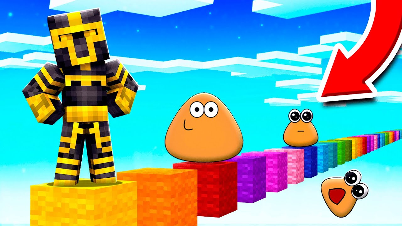 ¿CONSEGUIRÉ SOBREVIVIR AL PARKOUR DE POU EN MINECRAFT? 😱