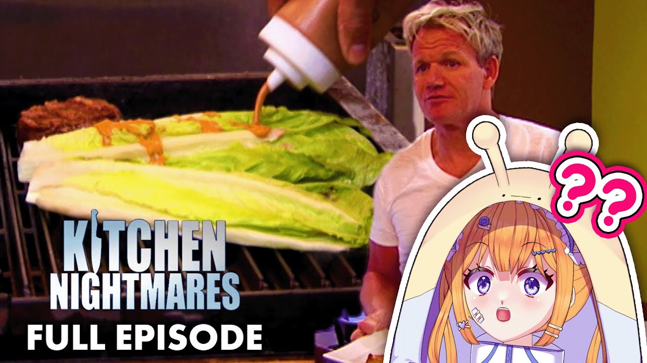 WTF is GRILLED LETTUCE?? | Snail Vtuber reacts to Kitchen Nightmares Gordon Ramsay