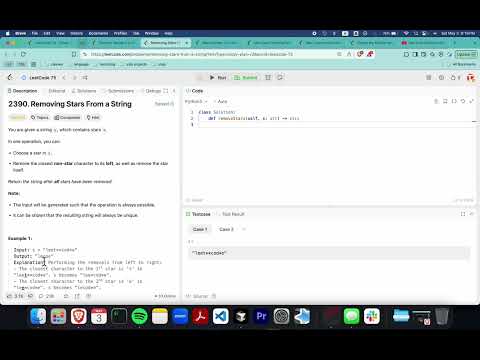 Leetcode 75 | Day 18 | Removing Stars From a String