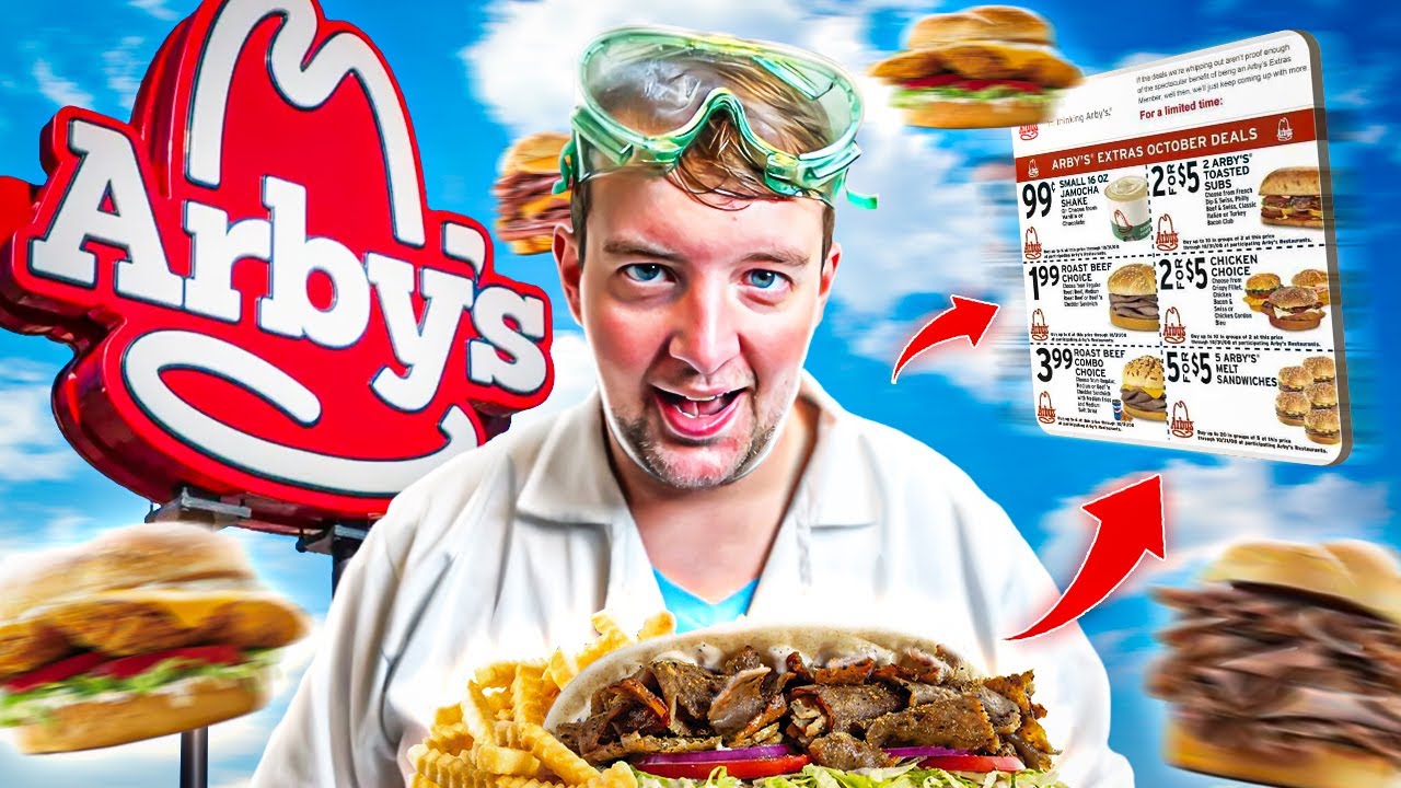 Ordering EVERYTHING at Arby's Using Coupons (Mukbang!!) YouTube