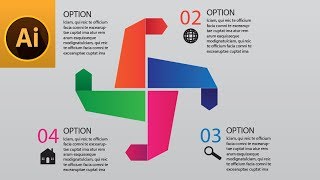 Simple Business Infographic Design Template in Illustrator Tutorial