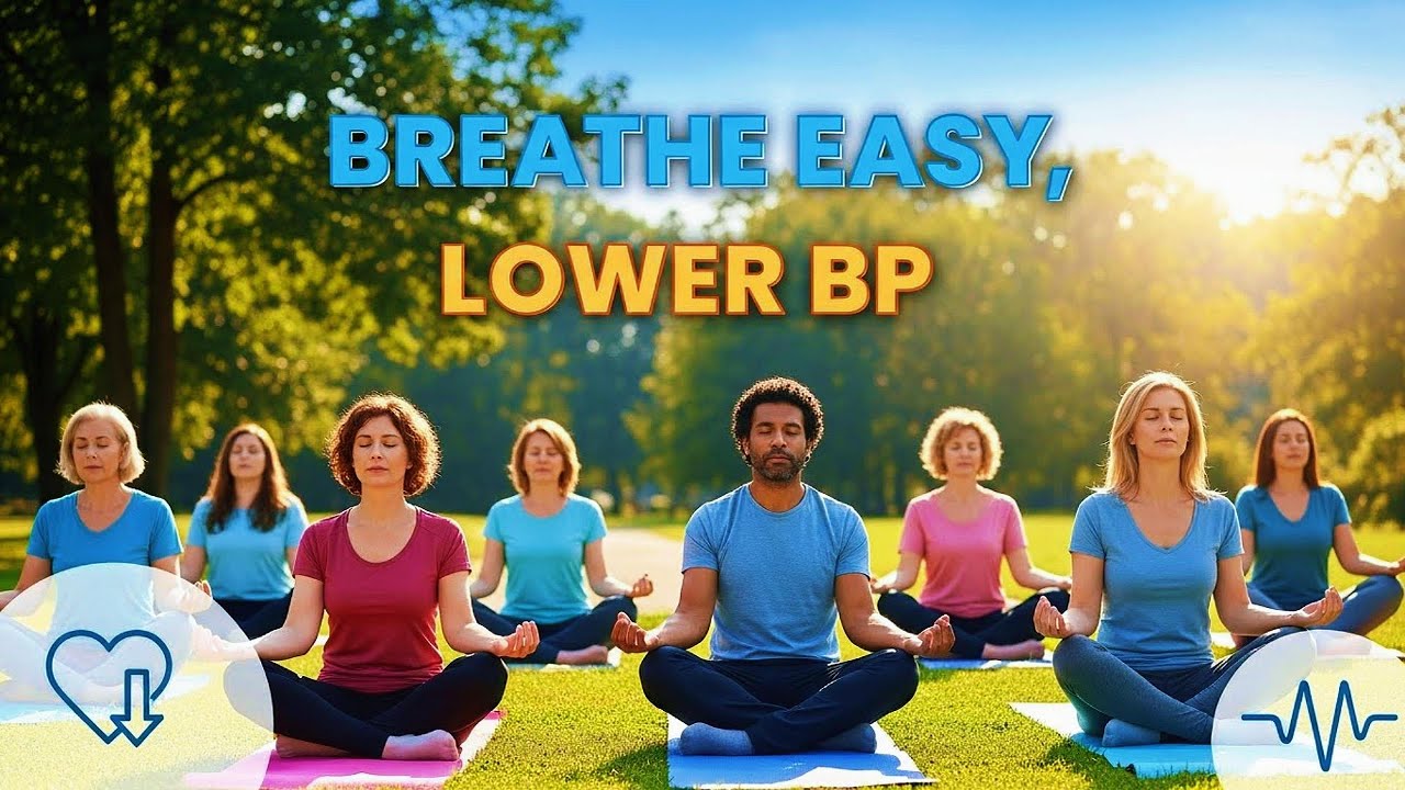 Simple breathing exercises to lower blood pressure.