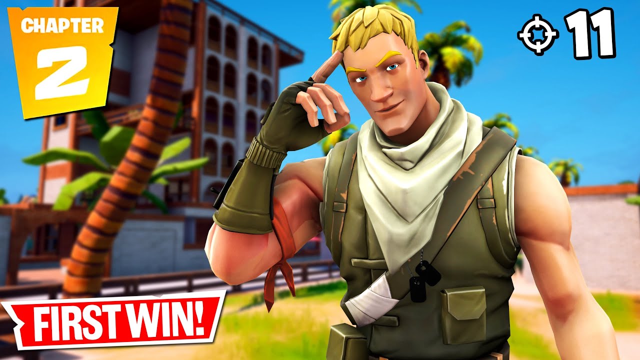 MY FIRST WIN of Fortnite Chapter 2! - YouTube