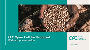Webinar - Open Call for Proposals