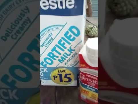 Drinking fortified milk