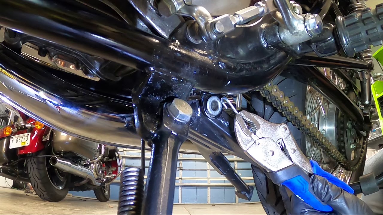 Easy Way To Install Center Stand Spring On Motorcycle YouTube Easy Way To Install Center Stand Spring On Motorcycle YouTube