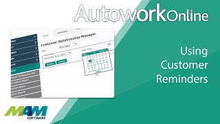 Autowork Online - using customer reminders screenshot 3