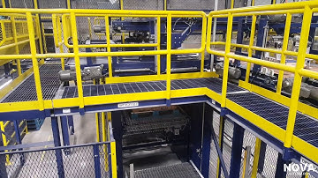 High Level Palletizing System for Bulk Foods from NOVA Automation Model NP-30