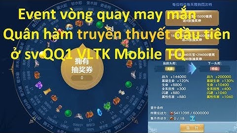 VLTK Mobile | Review quân hàm truyền thuyết đầu tiên và event mới sv QQ1 | Sin RG