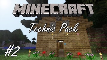 Pax Plays Technic Minecraft  - Part 2 - By The Power of Dirt