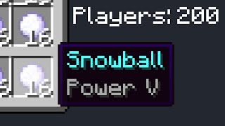 Minecraft UHC but SNOWBALLS can DAMAGE you...?