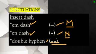 Copyreading Symbols   Punctuations