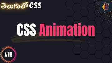 CSS Animation -  CSS for beginners in Telugu #18 -  #codingintelugu #programmingintelugu