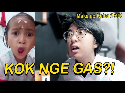 ADEKNYA AKTIF SEKALI BUN ... MAKE UP ANAK KELAS 2 SD